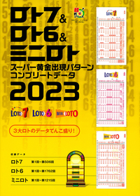 ロト7＆ロト6＆ミニロト　スーパー黄金出現パターン　コンプリートデータ2023