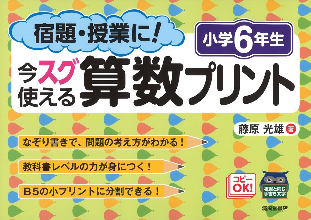 宿題・授業に！今スグ使える算数プリント 小学6年生 - 株式会社清風堂書店