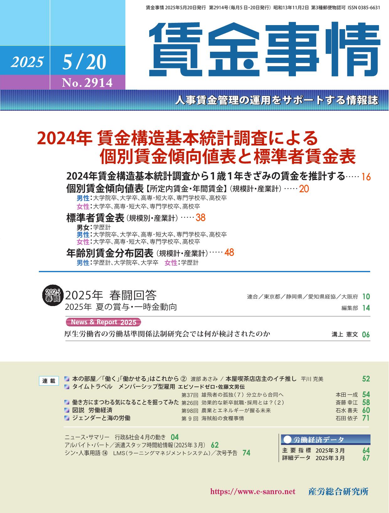 賃金事情