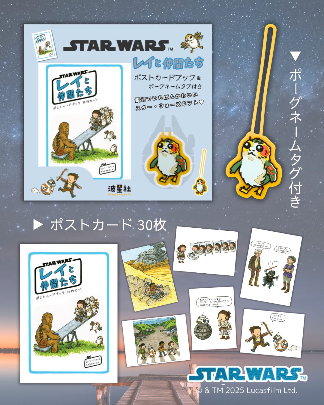 スター・ウォーズ レイと仲間たち ポストカードブック＆ポーグ