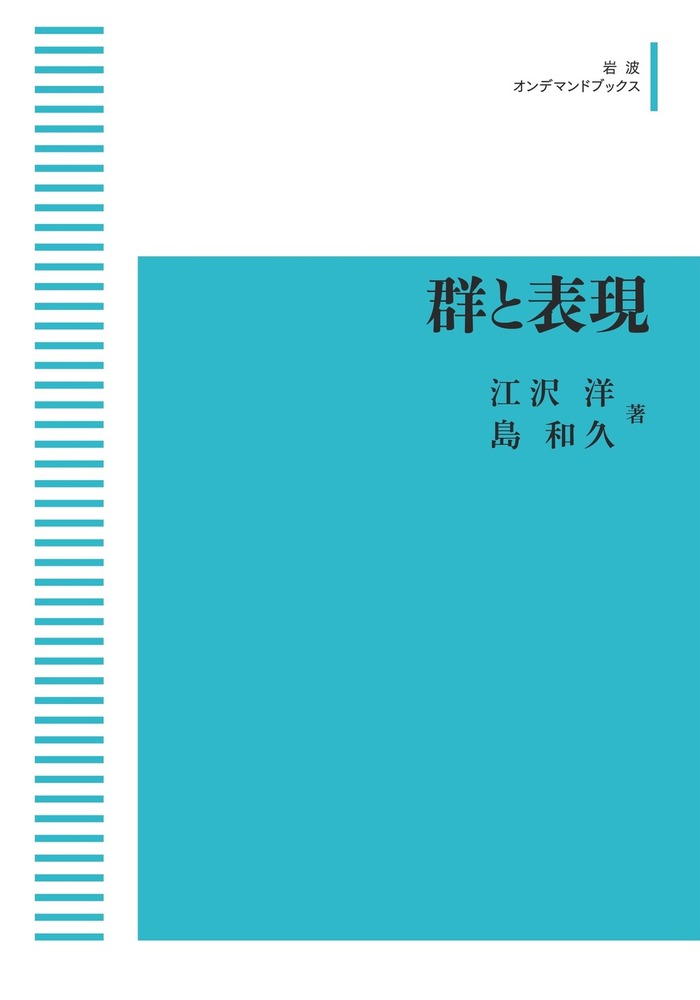 群と表現/岩波書店/江沢洋（単行本） 群と表現／江沢 洋, 島 和久｜自然科学書 - 岩波書店