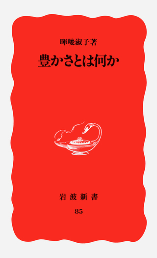 豊かさとは何か／暉峻 淑子｜岩波新書 - 岩波書店