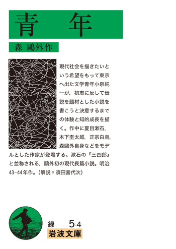 青年 森鴎外　岩波書店　古書 青年／森 鷗外｜岩波文庫 - 岩波書店