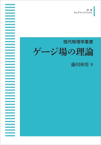 ゲージ場の理論／藤川 和男｜現代物理学叢書 - 岩波書店