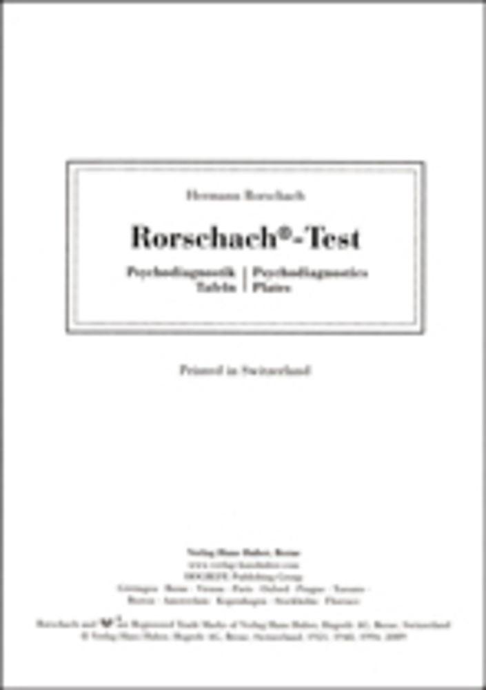 ロールシャッハ テスト　図版　正規品　Rorschach-Test ロールシャッハ・テスト 図版 - 株式会社金剛出版