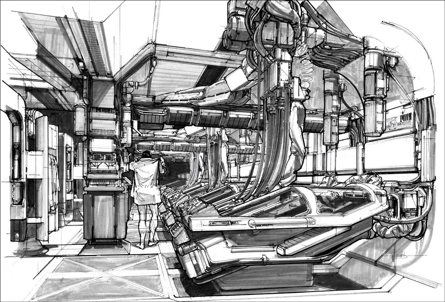 シド・ミード　スタジオイメージ1(Syd mead studio image1) Studio Image 1 – Design Studio Press