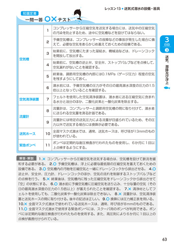 ユーキャンの潜水士 10日で完成！合格テキスト＆問題集 - 自由国民社