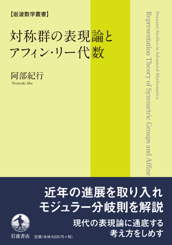 対称群の表現論とアフィン・リー代数／阿部 紀行｜岩波数学叢書 - 岩波書店